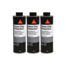 Sika - Lot de 3 revêtements anti-gravillons gard 6470 - Noir - 1L