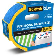 Lot De 3 Rubans De Masquage Finitions Parfaites Scotchblue , 1 Rouleau/emballage, 36 mm X 41 m, 100% Pefc Sgsch-pefc-coc-110078