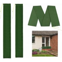Lot de 3 sacs de sable longs en toile de protection contre les inondations réutilisables avec bande de liaison, sacs de sable pour porte et fenêtre