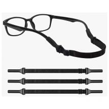 Lot de 3 sangles de lunettes réglables sans queue