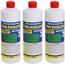 Semin - Lot de 3 Sem-Décolleur pour décoller tous les papiers peints flacon de 1 l