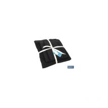 Lot de 3 serviettes de la gamme Brillante 580/mg² de différentes tailles en 100% coton noir