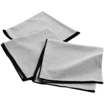 Lot de 3 serviettes de table en coton recyclé Anaïs