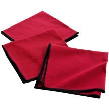 Lot de 3 serviettes de table en coton recyclé Anaïs
