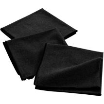 Lot de 3 serviettes de table en coton recyclé Anaïs
