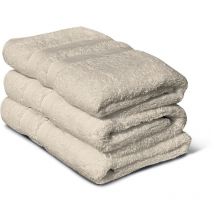 Lot de 3 serviettes Lovely Home 3 Serviettes 50 x 100 cm - Beige