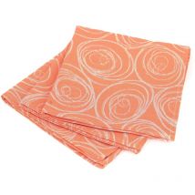 Lot de 3 serviettes table Jacquard spirale
