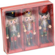 Lot de 3 soldats en bois cm18x4,5x16
