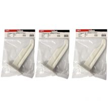 Lot de 3 supports à visser pour radiateur en fonte type traditionnel - longueur axe 140 mm - longueur totale 180 mm RAM