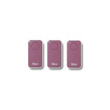 Nice - Lot de 3 télécommandes inti1 lavande - émetteur à code tournant era inti 1 - 433.92 mhz