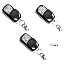 Boed - Lot de 3 Télécommandes universelles pour Portail Automatique fréquence 433,92 MHz Code Fixe, 4 Boutons pour contrôler jusqu'à 4 Portes