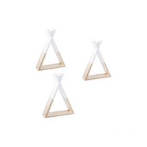 Lot De 3 Tipi Étagères Blanc Atmosphera