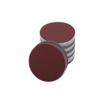 Lot de 30 disques de ponçage ronds de 180 mm pour ponceuse grain 60/80/120/180/240/400 feuille de sable de papier de verre rond