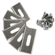 Aafgvc - Lot de 30 lames de gazon pour Husqvarna avec double lame aiguise en acier inoxydable 36.518.50.65mm