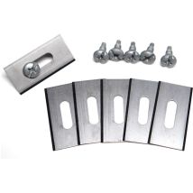 Treetalk - Lot de 30 lames de gazon pour Husqvarna avec double lame aiguisée en acier inoxydable 36.518.50.65mm