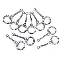 Feiyue - Lot de 30 porte-clés en forme de serpent pour sac, breloques pour bricolage, argent
