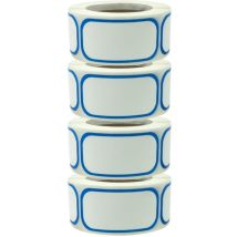 Lot de 300 étiquettes amovibles pour congélateur, 2,5 x 5,1 cm, pour conservation des aliments, faciles à nettoyer, sans résidus, rouleau de 4