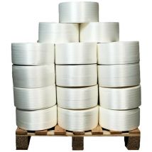 Lot de 38 Feuillards de cerclage fil à fil LFF4 16 mm x 850 m dont 8 offerts - Feuillard Haute Résistance 450kg - Tecplast