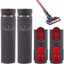 Lot de 4 adaptateurs Dyson pour aspirateurs V6 vers V7 V8 V10 - Deux styles