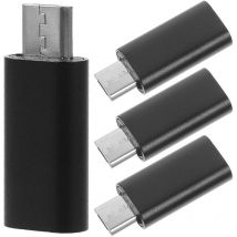 Lot de 4 adaptateurs Micro usb vers usb c usb-c Adaptateur usb-c vers Micro usb usb c vers Micro usb Rallonge usb mâle vers femelle