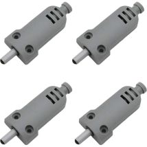 Lot De 4 Amortisseurs De Porte De Meuble En Plastique Touch Latch Fermeture Buffer Pour Portes D'Armoire Case Drawer Charnière Push To Open System, 