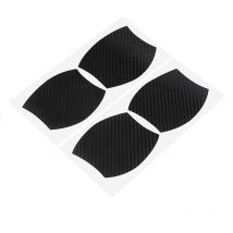 Lot de 4 autocollants 3D en fibre de carbone pour voiture, universels, imperméables, anti-rayures