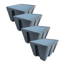 Plast'up Rotomoulage - Bac de rétention 1 fût éco-lot de 4