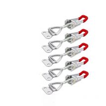 Lot de 4 Boucles métalliques industrielles gty brh 4001 avec serrage rapide et verrouillage mécanique pour boîtes en fer