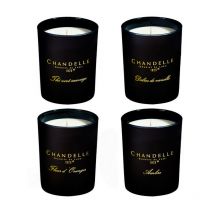 Babaflix - Lot de 4 Bougies décoratives cire de Soja naturel - Parfums Assortis