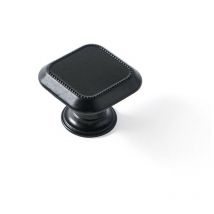 Lot 4 Boutons De Meuble Métal Noir Mat Mod.3120 30x30mm. REI