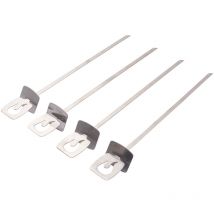 Char-broil - Lot de 4 brochettes en inox Grill+
