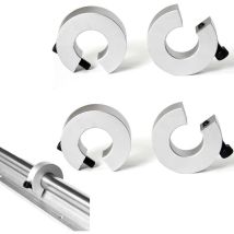 Tigrezy - Lot de 4 butées de rail linéaire sbr SBR20 - Anneau de fixation pour rail linéaire SBR20 - 20 mm - Pour rail linéaire SBR20 - Pièces cnc