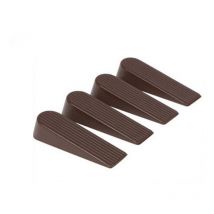 Lot De 4 Cales De Butée De Porte Butée De Porte En Caoutchouc Noir Pour La Maison Et Le Bureau
