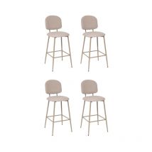 Atmosphera Créateur D'intérieur - Lot de 4 Chaises de Bar 'Kamili' 108cm Beige
