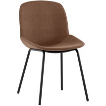 Eva - Chaise en tissu rouge 4 pcs