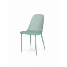 Fashion Commerce - Lot de 2 chaises grises avec assise et structure en polypropylène