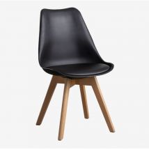 Sklum - Pack de 4 chaises de salle à manger nordiques Noir