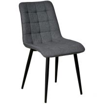 Le Quai Des Affaires - Chaise de salle à manger muse/ Gris foncé/ 60x45x84