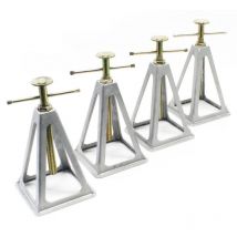 Lot de 4 Chandelles aluminium pour caravane / remorque