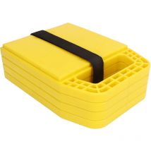 Lot de 4 coussinets de cric pour camping-car, antidérapants, résistants aux intempéries, pour éviter que les crics ne s'enfoncent, pour caravane,