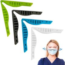 Lot de 4 Coussinets de Pont de Nez réutilisables en SiliCône Anti-buée - éponge autocollante Anti-buée - Utilisés pour Masque, Pont de Nez - Clip de