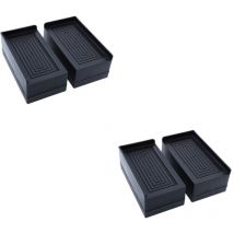 Lot de 4 coussinets rehausseurs de meubles, amortisseurs, rehausseurs de jambes pour les besoins de la maison