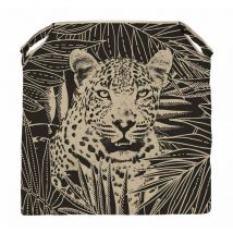 Dessus de chaise en coton 40x40x4 cm safari, par Soleil d'Ocre