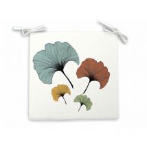 Dessus de chaise outdoor 40x40x5 cm ginkgo, par Soleil d'Ocre