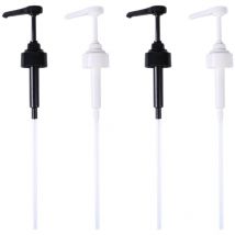 Lot de 4 distributeurs de pompe réutilisables pour sauce aux huîtres, pompe pour savon liquide de salle de bain, pompe pour lotion