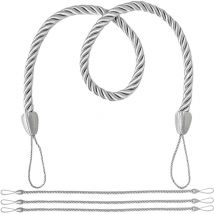 Lot de 4 embrasses de rideaux simples en corde pour fenêtre de salon