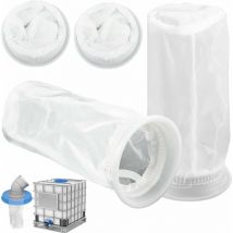 Lot de 4 Filtre IBC en Nylon pour réservoir d'eau de Pluie IBC 1000 litres, Filtre en Nylon Raccord de Couvercle de réservoir IBC pour réservoir