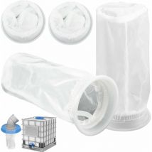 ALOVEZ Lot de 4 Filtre IBC en Nylon pour réservoir d'eau de Pluie IBC 1000 litres, Filtre en Nylon Raccord de Couvercle de réservoir IBC pour