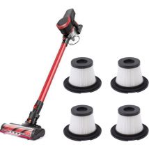 Lot de 4 filtres de Rechange pour aspirateur à Main pour Moosoo K17