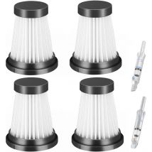 Gotrays - Lot de 4 filtres hepa de rechange pour aspirateur sans fil pour Moosoo K12 K12 Pro K13, Accessoires de filtre pour aspirateur à main